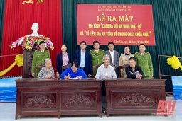Ra mắt 2 mô hình  về an ninh trật tự và PCCC  tại xã Cẩm Vân