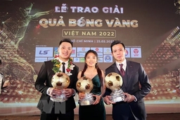 Tiền đạo Văn Quyết, Huỳnh Như giành Quả bóng vàng Việt Nam 2022