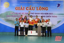 Giải cầu lông các Câu lạc bộ TP Thanh Hóa năm 2023 thành công tốt đẹp