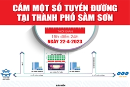 [Infographics] - Cấm một số tuyến đường tại TP Sầm Sơn
