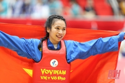 VĐV Vovinam Lê Thị Hiền giành HCV đầu tiên cho thể thao Thanh Hóa tại SEA Games 32