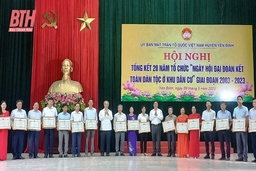 Yên Định tổng kết 20 năm Ngày  hội Đại đoàn kết toàn dân tộc