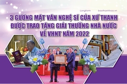 [Longform] - 3 gương mặt văn nghệ sĩ của xứ Thanh được trao tặng Giải thưởng Nhà nước về VHNT năm 2022