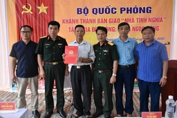 Bàn giao nhà tình nghĩa cho thương binh có hoàn cảnh khó khăn tại huyện Hà Trung