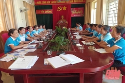 Phụ nữ xã Yên Dương thi đua học tập và làm theo gương Bác