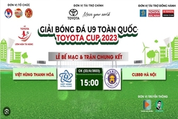 [Video] Chung kết Giải bóng đá U9 toàn quốc Toyoya Cup năm 2023: U9 Việt Hùng Thanh Hóa vs U9 Hà Nội