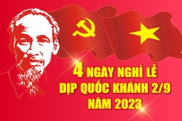 [Infographics] 4 ngày nghỉ lễ dịp Quốc khánh năm 2023