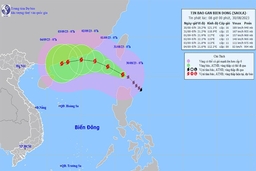 Chiều tối nay (30-8), khả năng bão SAOLA vào Biển Đông