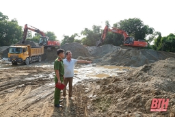 Huyện Vĩnh Lộc tăng cường xử lý hoạt động kinh doanh, khai thác cát, sỏi trái phép