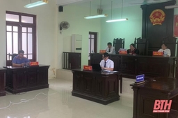 Huyện Hoằng Hóa xét xử trực tuyến 3 vụ án hình sự
