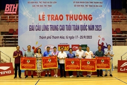 Giải Cầu lông trung - cao tuổi toàn quốc 2023 kết thúc thành công tốt đẹp