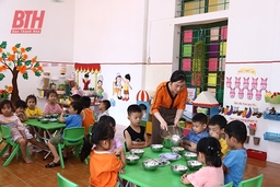 Thực hiện các kế hoạch, chuyên đề giáo dục trong trường mầm non ở Thạch Thành
