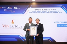 Vinhomes được vinh danh top 3 doanh nghiệp niêm yết có hoạt động quan hệ nhà đầu tư tốt nhất năm 2023