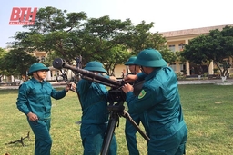 Quảng Xương xây dựng lực lượng dân quân tự vệ vững mạnh, rộng khắp