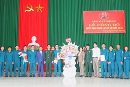 Công bố quyết định thành lập Chi bộ quân sự xã Triệu Lộc