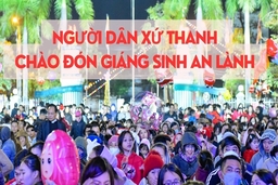 Người dân xứ Thanh chào đón Giáng sinh an lành