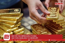 Bản tin tài chính sáng 17/1: Giá vàng giảm, dầu và USD đi lên
