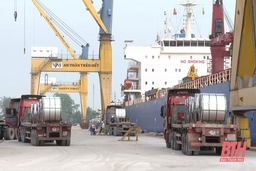 Gần 106.000 tấn hàng hóa lưu thông qua Cảng Nghi Sơn trong dịp Tết