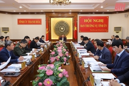 Ban Thường vụ Tỉnh ủy cho ý kiến về chủ trương đầu tư dự án Nhà máy nhiệt điện LNG Nghi Sơn và nhiều nội dung quan trọng khác