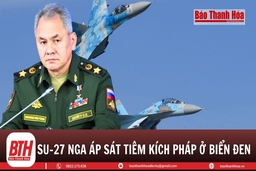 Nga điều chiến đấu cơ Su-27 chặn tiêm kích Pháp trên Biển Đen 