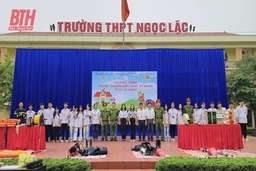 Ngọc Lặc: 1.500 học sinh, giáo viên được tuyên truyền kiến thức, kỹ năng PCCC và CNCH