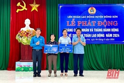 Liên đoàn Lao động huyện Đông Sơn phát động hưởng ứng “Tháng Công nhân” năm 2024
