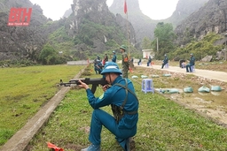 Ban CHQS huyện Đông Sơn nâng cao chất lượng huấn luyện theo phương châm “cơ bản, thiết thực, vững chắc”