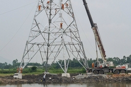 Cập nhật tiến độ đường dây 500kV mạch 3 đến ngày 17/6