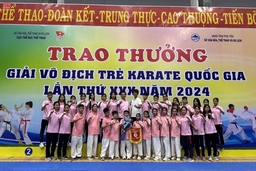 Võ sỹ trẻ Karate Thanh Hoá thi đấu thành công tại giải Vô địch trẻ quốc gia năm 2024