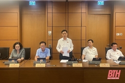 Đoàn ĐBQH tỉnh Thanh Hóa thảo luận tại tổ về các nội dung cải cách tiền lương