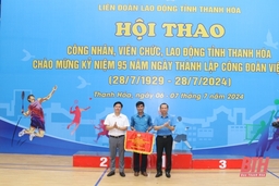 Bế mạc hội thao công nhân, viên chức, lao động tỉnh Thanh Hóa