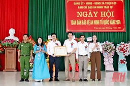 Xã  Triệu Lộc (Hậu Lộc) tổ chức Ngày hội toàn dân bảo vệ an ninh Tổ quốc năm 2024