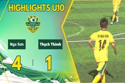 [HIGHLIGHT] U10 Nga Sơn 4-1 U10 Thạch Thành | Giải Bóng đá Nhi đồng Cúp Báo Thanh Hoá 2024