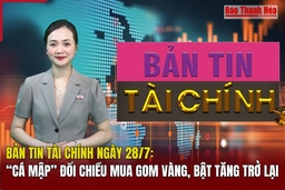 Bản tin Tài chính ngày 28/7: “Cá mập” đổi chiều mua gom vàng 