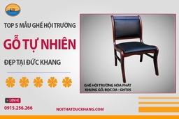 Top 5 mẫu ghế hội trường gỗ tự nhiên đẹp tại Đức Khang