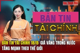 Bản tin Tài chính 18/8: Giá vàng trong nước tăng mạnh theo thế giới