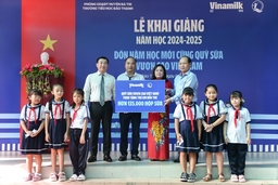 Ngày khai giảng đặc biệt từ Vinamilk & Quỹ sữa vươn cao Việt Nam dành cho các em học sinh khó khăn