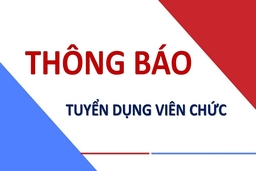 Thông báo tuyển dụng viên chức ngành Giáo dục và đào tạo huyện Cẩm Thủy năm 2024