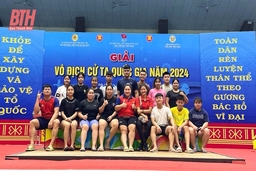 VĐV Thanh Hóa thi đấu ấn tượng tại Giải vô địch Cử tạ quốc gia 2024