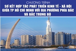 [Infographics] - Chương trình sơ kết hợp tác phát triển kinh tế - xã hội giữa TP Hồ Chí Minh với địa phương phía Bắc và Bắc Trung Bộ