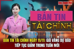 Tài chính 11/11: Giá vàng dự báo tiếp tục giảm trong tuần mới