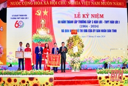 Lễ kỷ niệm 60 năm thành lập Trường cấp 3 Hậu Lộc - THPT Hậu Lộc I và đón nhận Cờ thi đua của UBND tỉnh