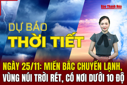 Dự báo thời tiết 25/11: Miền Bắc chuyển lạnh, vùng núi trời rét, có nơi dưới 10 độ