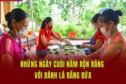 Những ngày cuối năm rộn ràng với bánh lá răng bừa