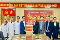 Phó Chủ tịch UBND tỉnh Đầu Thanh Tùng thăm, chúc tết tại các bệnh viện