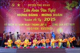 Thọ Xuân: Chương trình văn nghệ mừng Đảng mừng Xuân Ất Tỵ 2025