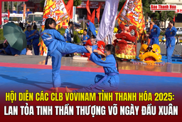 Hội diễn các CLB Vovinam tỉnh Thanh Hóa 2025: Lan tỏa tinh thần thượng võ ngày đầu xuân