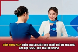 Điểm nóng 23/2: Cuộc đua lãi suất cho người trẻ vay mua nhà: ACB gọi (5,5%), SHB trả lời (3,99%)