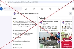 Cảnh báo trang Fanpage tuyển sinh khóa học giả mạo thông tin Bộ Y tế