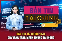 Bản tin Tài chính 10/3: Giá vàng tăng mạnh nhưng lãi mỏng